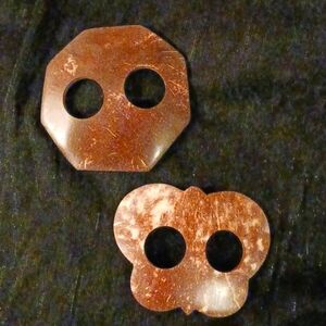 Boho  Scarf or Saraong holders - Coconut Shell